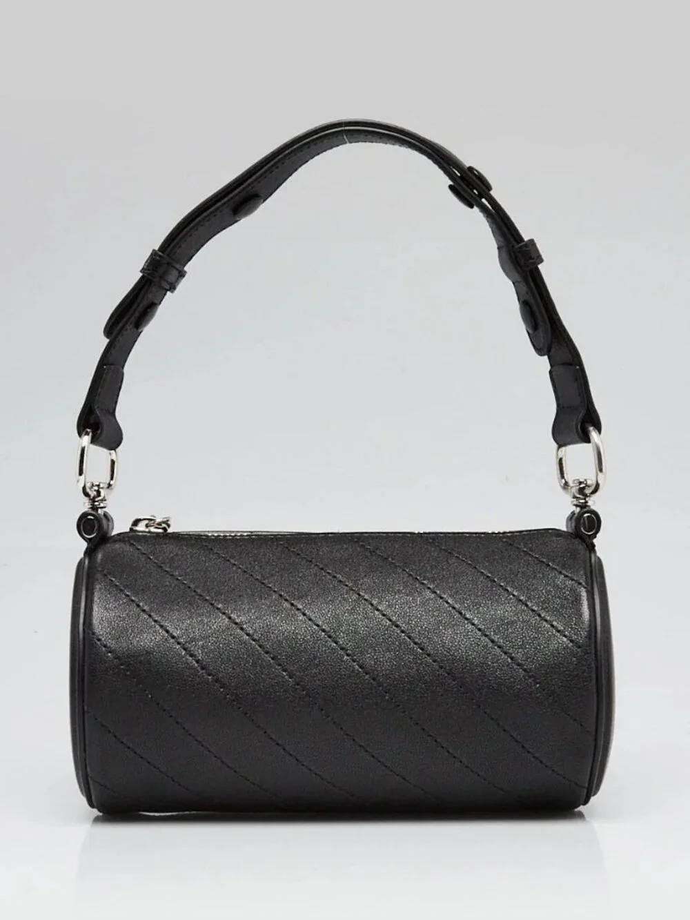 Gucci Black Leather Blondie Mini Barrel Bag - Picture 1 of 11